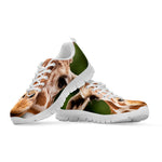 Funny Giraffe Print White Sneakers
