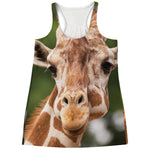 Funny Giraffe Print Women's Racerback Tank Top