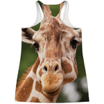 Funny Giraffe Print Women's Racerback Tank Top