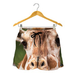 Funny Giraffe Print Women's Shorts