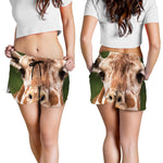 Funny Giraffe Print Women's Shorts