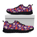 Funny Halloween Pumpkin Pattern Print Black Running Shoes