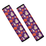 Funny Halloween Pumpkin Pattern Print Car Seat Belt Covers