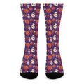Funny Halloween Pumpkin Pattern Print Crew Socks