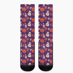 Funny Halloween Pumpkin Pattern Print Crew Socks