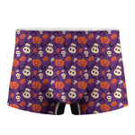 Funny Halloween Pumpkin Pattern Print Men's Boxer Briefs