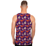 Funny Halloween Pumpkin Pattern Print Men's Tank Top