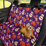 Funny Halloween Pumpkin Pattern Print Pet Car Back Seat Cover