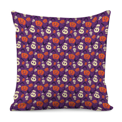 Funny Halloween Pumpkin Pattern Print Pillow Cover
