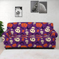 Funny Halloween Pumpkin Pattern Print Sofa Cover