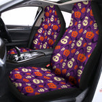 Funny Halloween Pumpkin Pattern Print Universal Fit Car Seat Covers