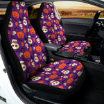 Funny Halloween Pumpkin Pattern Print Universal Fit Car Seat Covers