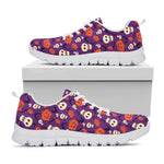 Funny Halloween Pumpkin Pattern Print White Sneakers