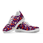 Funny Halloween Pumpkin Pattern Print White Sneakers