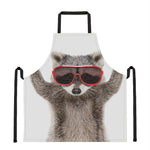 Funny Raccoon Print Apron