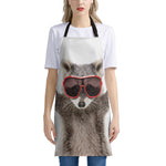 Funny Raccoon Print Apron