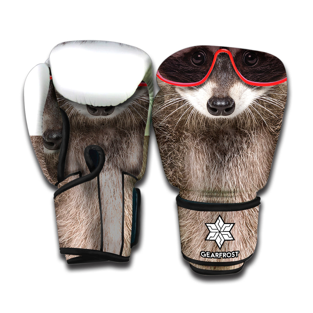 Funny Raccoon Print Boxing Gloves