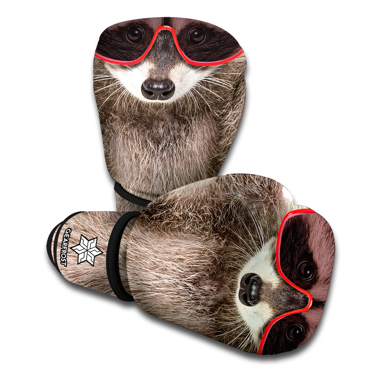 racoon handschuhe Funny Raccoon Print Boxing Gloves
