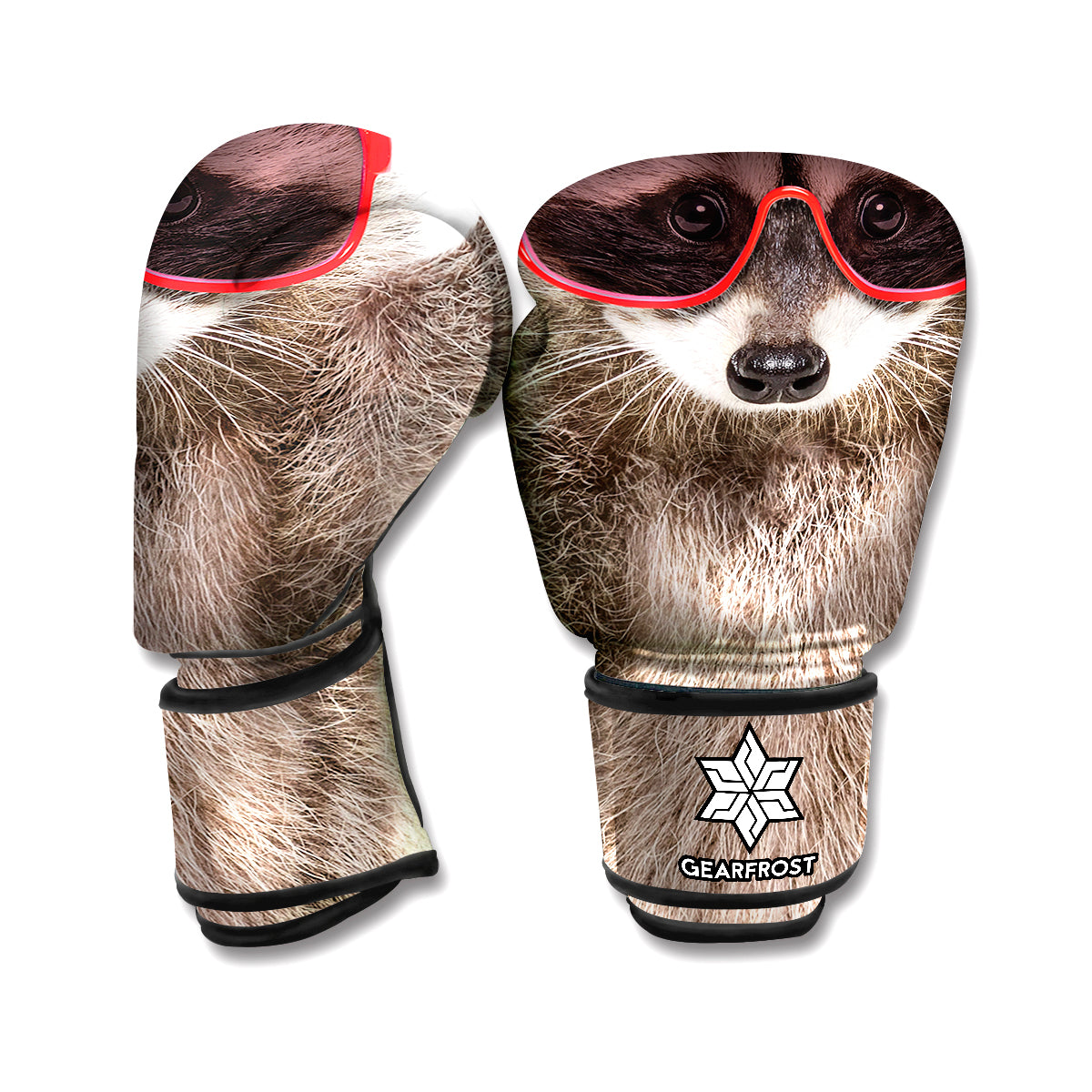 Funny Raccoon Print Boxing Gloves