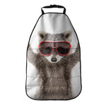 Funny Raccoon Print Car Seat Organizers