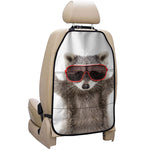 Funny Raccoon Print Car Seat Organizers