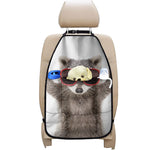 Funny Raccoon Print Car Seat Organizers