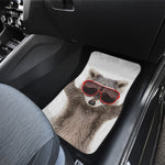 Funny Raccoon Print Front Car Floor Mats