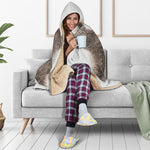 Funny Raccoon Print Hooded Blanket