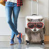 Funny Raccoon Print Luggage Cover