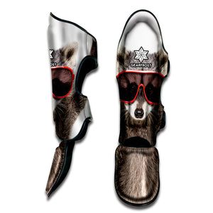 Funny Raccoon Print Muay Thai Shin Guard