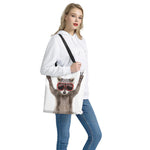Funny Raccoon Print Tote Bag