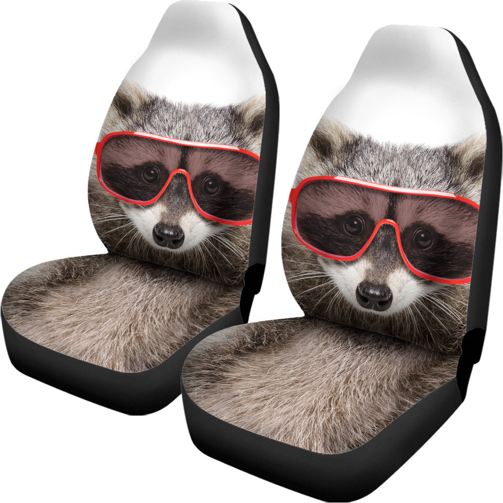 Funny Raccoon Print Universal Fit Car Seat Covers