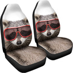 Funny Raccoon Print Universal Fit Car Seat Covers