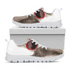 Funny Raccoon Print White Sneakers