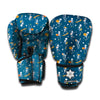 Funny Skeleton Party Pattern Print Boxing Gloves