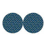 Funny Skeleton Party Pattern Print Car Coasters