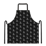Gadsden Flag Pattern Print Apron