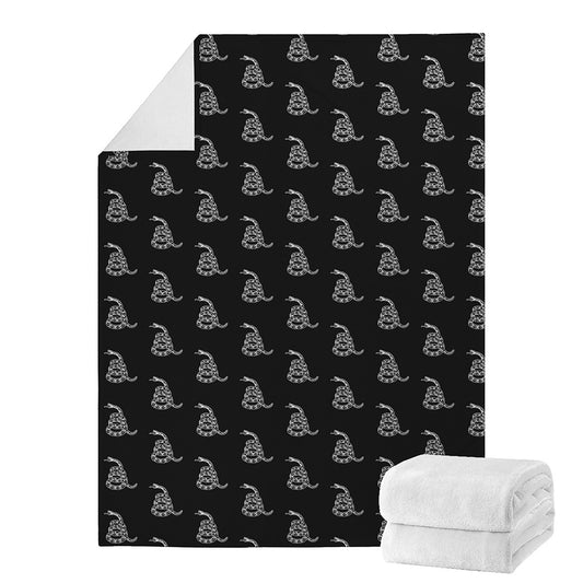 Gadsden Flag Pattern Print Blanket