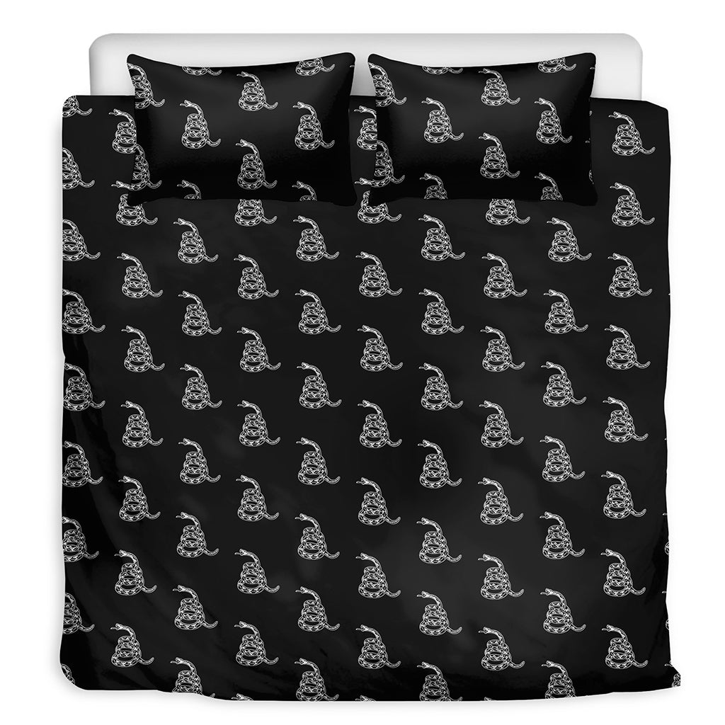 Gadsden Flag Pattern Print Duvet Cover Bedding Set