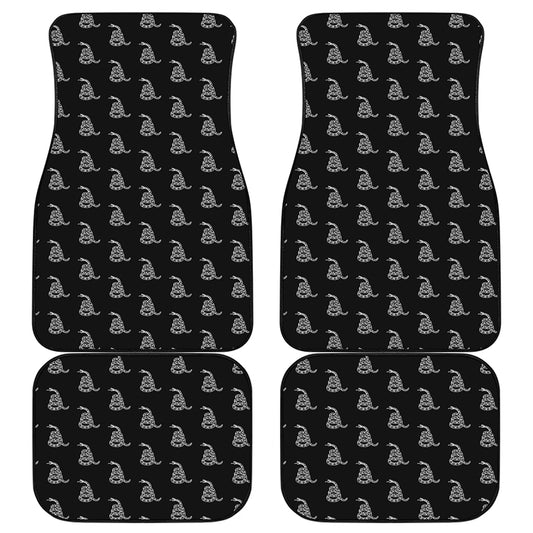 Gadsden Flag Pattern Print Front and Back Car Floor Mats
