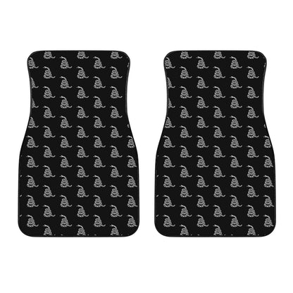 Gadsden Flag Pattern Print Front Car Floor Mats