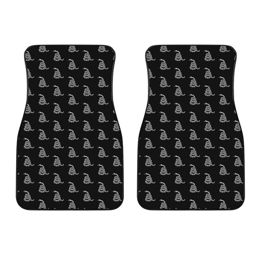 Gadsden Flag Pattern Print Front Car Floor Mats