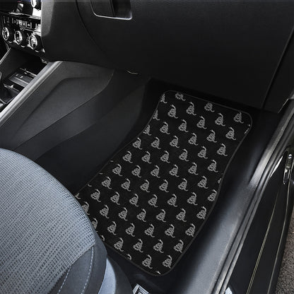 Gadsden Flag Pattern Print Front Car Floor Mats