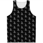 Gadsden Flag Pattern Print Men's Tank Top