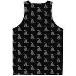 Gadsden Flag Pattern Print Men's Tank Top