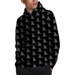 Gadsden Flag Pattern Print Pullover Hoodie