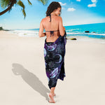 Galaxy Celestial Sun And Moon Print Beach Sarong Wrap