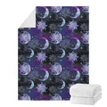 Galaxy Celestial Sun And Moon Print Blanket