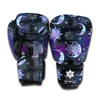 Galaxy Celestial Sun And Moon Print Boxing Gloves