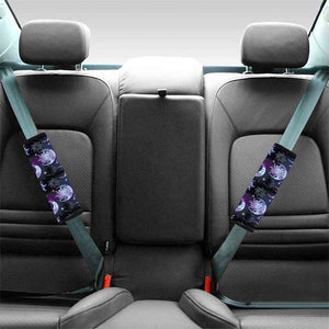 Galaxy Celestial Sun And Moon Print Car Seat Belt Covers